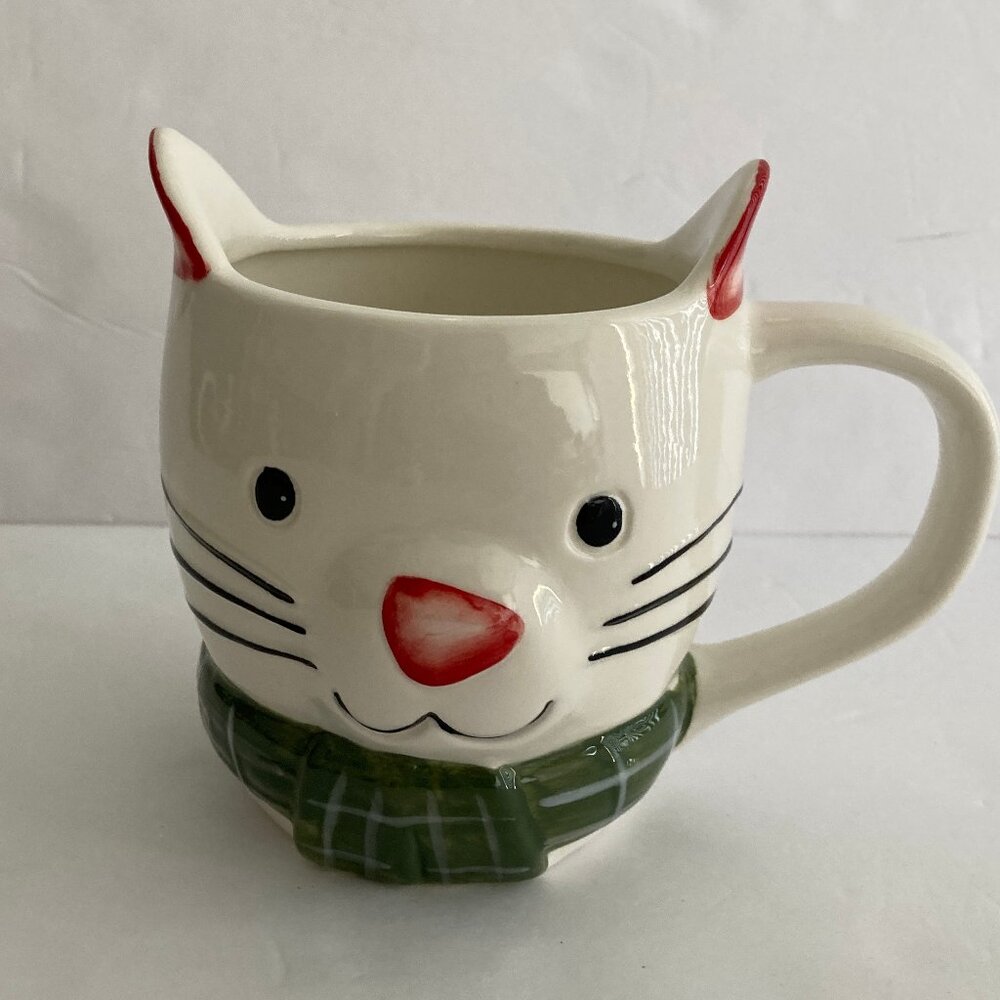 Tabletops Unlimited Cat Soneware 20 oz Coffee Mug  New with Tag